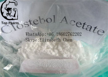 La testosterona cruda del acetato de Clostebol pulveriza levantamiento de pesas de la pureza del acetato 4-Chlorotestosterone el 99% de CAS 855-19-6