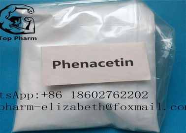 Polvo cristalino blanco o cristales descoloridos 99%purity de la analgesia de Phenacetin 1-Acetamido-4-Ethoxybenzene CAS 200-533-0